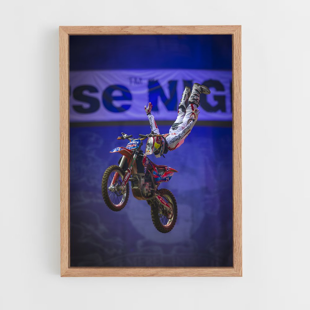 Poster Trickster en Action – affiche Motocross freestyle (vue 4)